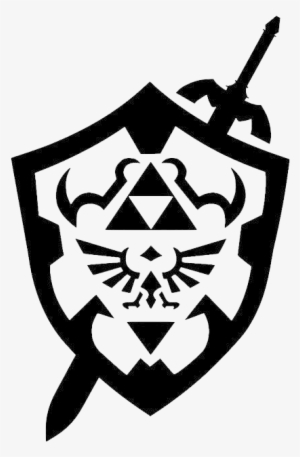 Right Click To Save Off, Personal Use Only - Zelda Logo Black And White ...