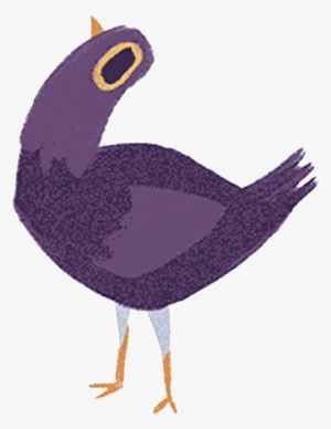 Trash Doves Bird Beak Chicken Purple Galliformes Water - Facebook Purple Bird Gif #485298