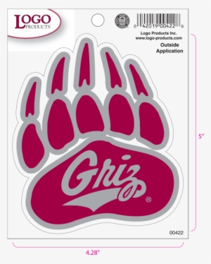 University Of Montana Grizzly Paw #485472