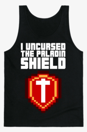 I Uncursed The Paladin Shield Tank Top - Emblem #485479