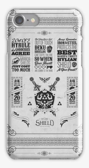 Legend Of Zelda Hylian Shield Geek Line Artly Iphone #485536