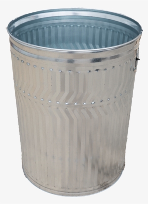 Galvanized Steel Trash Can - Waste Container #485794 Galvanized Steel Trash Can - Waste Container #485794
