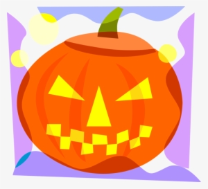 Vector Illustration Of Halloween Carved Pumpkin Jack - Calabazas Dia De Muertos #485864