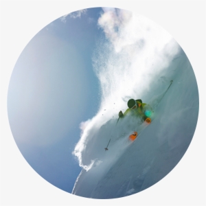 Skier On A Steep Slope - Surfing #485958