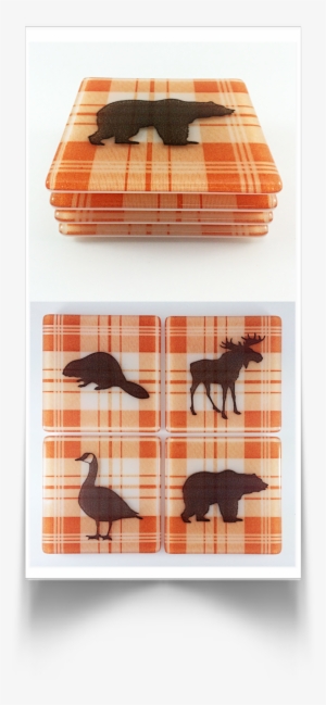 Canadiana Bear Coasters #486301
