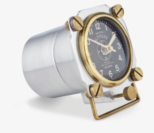 Altimeter Table Clock Aluminum - Military Style Clock #486996