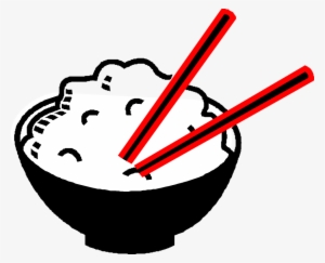 Rice, Bowl, Chopsticks, Asian, Food, Drawing, Chinese - Rice Clip Art #487043