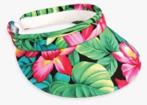 5699 Floral Clip-on - Town Talk Headwear 3inch Tropical Garden Clip On Visor #488124