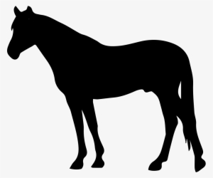 Horse Black Silhouette Facing To Left Comments - Mastiff Clip Art #488619