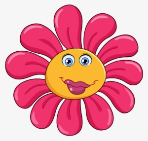 Emoji Clipart - Cartoon Pictures Of Flower #488649