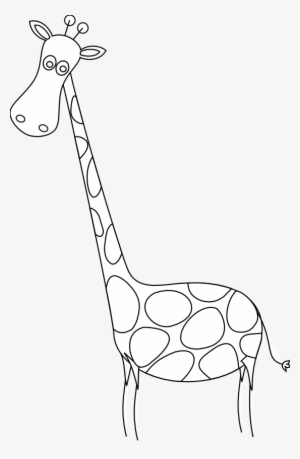 Clipartist Net Clip Art Giraffe Sympa Black White Line - Yellow #489031