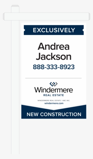 Sign Windermere Real Estate - Windermere For Sale Sign #4800677