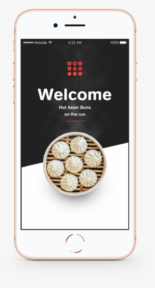 Mobile Phone Displaying Wow Bao App - Wow Bao #4800750