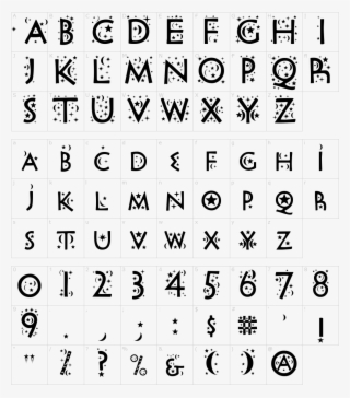 Night Sky Font - Bulky Font #4802587