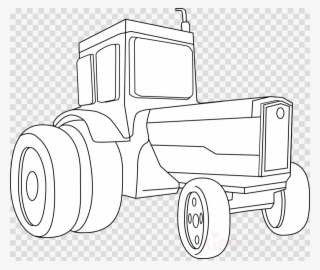 Tractor Black And White Clipart John Deere Tractor - John Deere Tractor Drawings #4804388