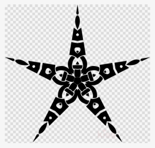 Celtic Knot Star Clipart Royalty-free Clip Art - Bank Of India Logo Black & White #4804502