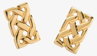 Rectangle Knot - Small Rectangular Celtic Knot Stud Earrings #4804929