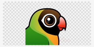 Black Cheeked Lovebird Clipart Parrot Black Cheeked - Planet Alpha Channel #4807809