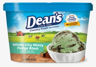 Dean's Premium Windy City Minty Fudge Blast Ice Cream - Sea Salt Caramel Cheesecake Ice Cream #4807862