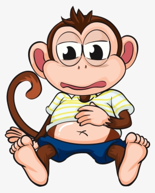 Monkey Business, Monkeys, Clip Art, Rompers, Illustrations, - Sick Monkey Cartoon #4808074
