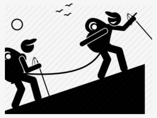 Hiking Clipart Trekker - Illustration #4808356