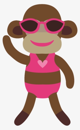 Praia E Piscina - Funny Animal Clip Art #4808802