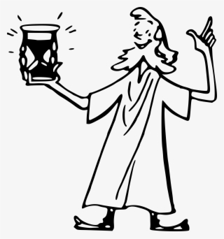 This Free Icons Png Design Of Man With Hourglass #4809339