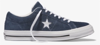 One Star Premium Suede Low Top Navy Navy White - Converse One Star Ox Deep Bordeaux #4809557