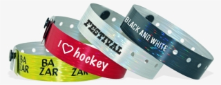 Custom Holographic Wristbands 19 Mm Rain - Pulsera Evento Png White #4810522