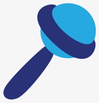 Polar Bear - Blue Baby Rattle Png #4812133