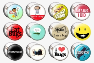 12 Entomophagy Buttons - Bouton : I Love Bugs #4812547