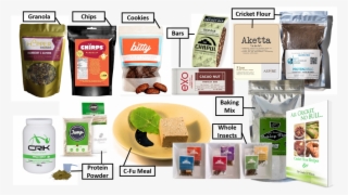 A Sample Of Curry's Bugwall Edible Insect Stock, From - Chapul - Cricket Protein Thai Bar Coconut Ginger #4813216