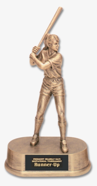 9 1/4″ Antique Gold Female Softball Resin - Baseball #4815520