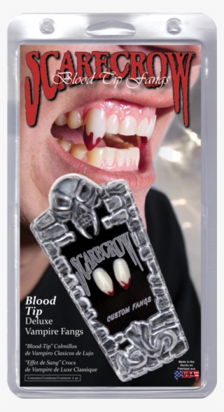 More Views - Scarecrow Blood Tip Vampire Fangs Costume #4818584