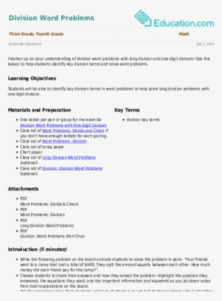 Division With One-digit Divisors And Missing Factors - Document #4820552