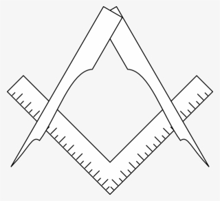 Ruler Clipart Compass - Masonic Square And Compass Skull #4820935