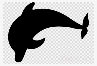 Dolphin Silhouette Clipart Dolphin Clip Art - Record With No Background #4823447