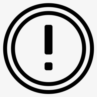 It Is An Exclamation Point Inside Of A Circle - Vector Graphics #4823603