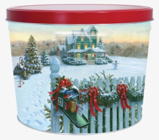 Click Image To Enlarge - Heaven And Earth Designs Christmas Mailbox Counted #4824577