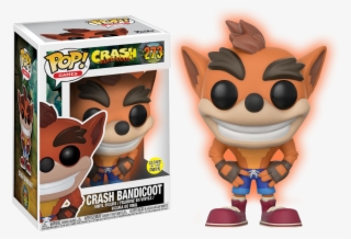 Crash Bandicoot Glow In The Dark Pop Vinyl Figure - Funko Pop Crash Bandicoot #4825265