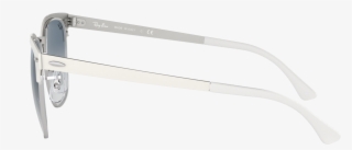 Sunglasses Ray Ban Clubmaster Metal White Rb3716 9088/3f - Plastic #4825490