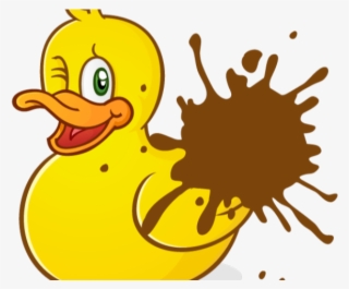 Mud Clipart Splat - Muddy Rubber Duck Clipart #4825650