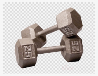 45 Dumbbell Clipart Dumbbell Barbell Weight Training - 55 Lb Rubber Hex Dumbbell #4826059