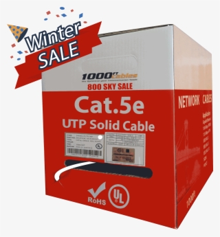 Get - Cat 6 Plenum Bulk 1000ft Solid Copper Ethernet Cable #4827156