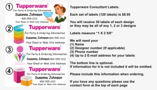 Tupperware - Unbordered - Basic Vinyl - Tupperware Independent Consultant Business #4829841