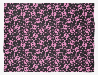 Pink Pirate Skull Design Ultra Plush Fleece Blanket #4829846