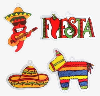 Pack Styles Per Pkg Pinata Pepper Sombrero - Fiesta Party Accessory Pack 4 Designs Per Pkg #4830009