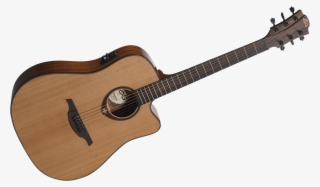 Lag Dreadnought Cutaway Electric Guitar Natural - Lag T100dce Electro-acoustic Guitar, Natural #4830422