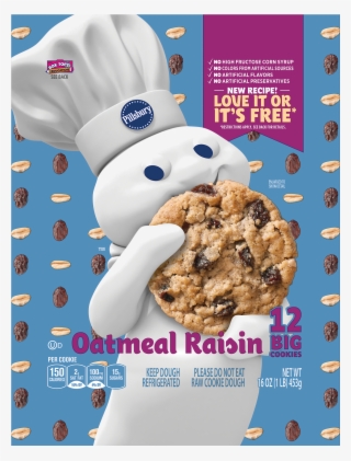 Pillsbury Ready To Bake Oatmeal Raisin Cookies Png - Pillsbury Ready To Bake Ghost Shape Sugar Cookies #4831495