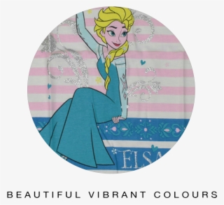 Disney Frozen Elsa Girls Night Dress 100% Cotton Lovely - Cartoon #4831857